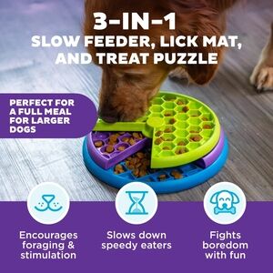 Outward Hound Lickin' Layers Interactive Puzzle Game & Slow Feeder NEW W TAG